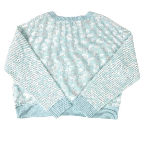 John + Jenn Women's Leopard Print Dolman Sleeve Sweater Medium - Picture 4 of 8